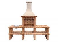 Ref. 110 All in Brick - 235 cm x 57 cm x 220 cm, LxWxH | Grill 60 cm x 40 cm, LxW | 850 kg
